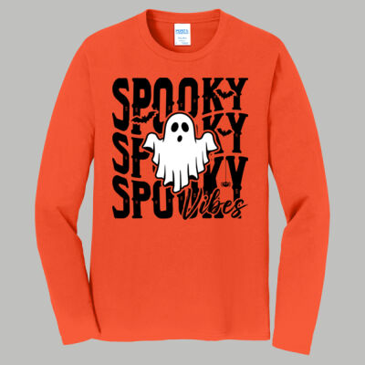 Adult Long Sleeve Shirt - Fall Holidays - Spooky Vibes Thumbnail