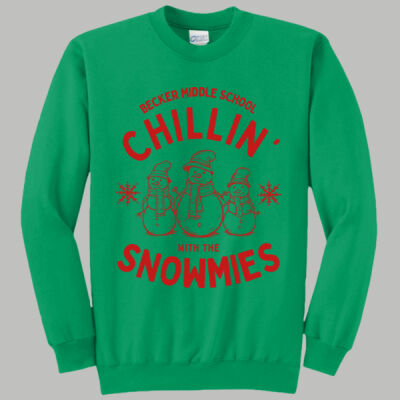 Adult Crewneck - Winter Holidays - Chillin' - Red Thumbnail
