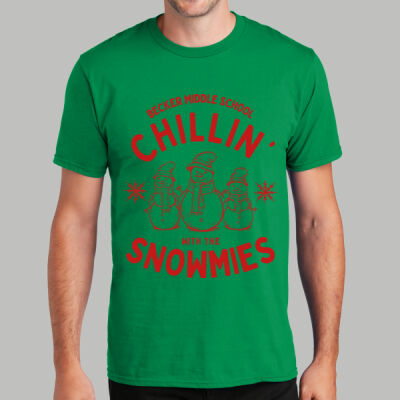 Adult T-Shirt - Winter Holidays - Chillin' - Red Thumbnail