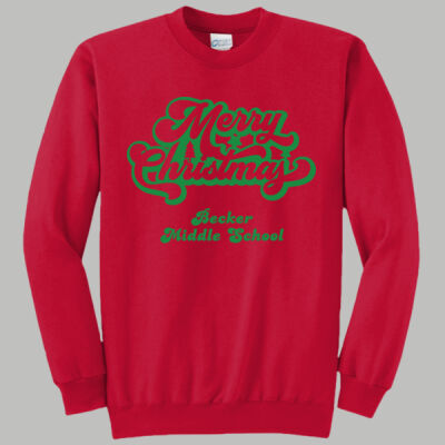 Adult Crewneck - Winter Holidays - Merry Christmas - Green Thumbnail