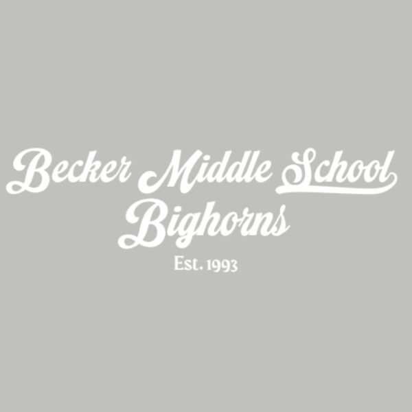 Retro Becker Middle School Bighorns White Thumbnail